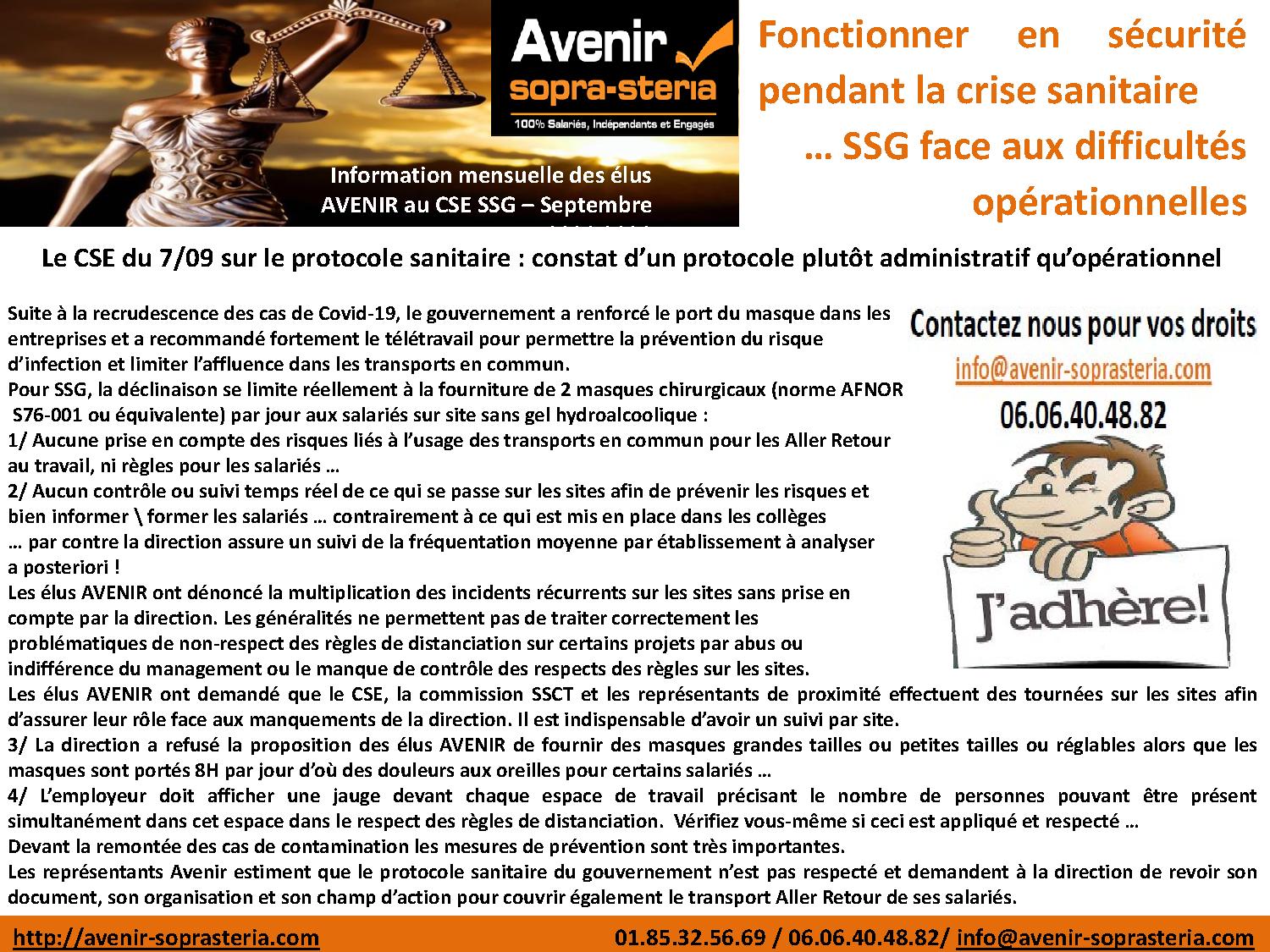 Information des élus Sopra Steria