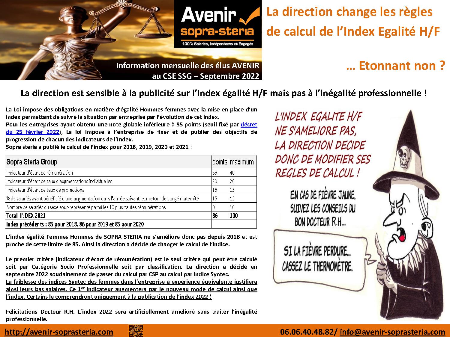 Information des elus Sopra Steria