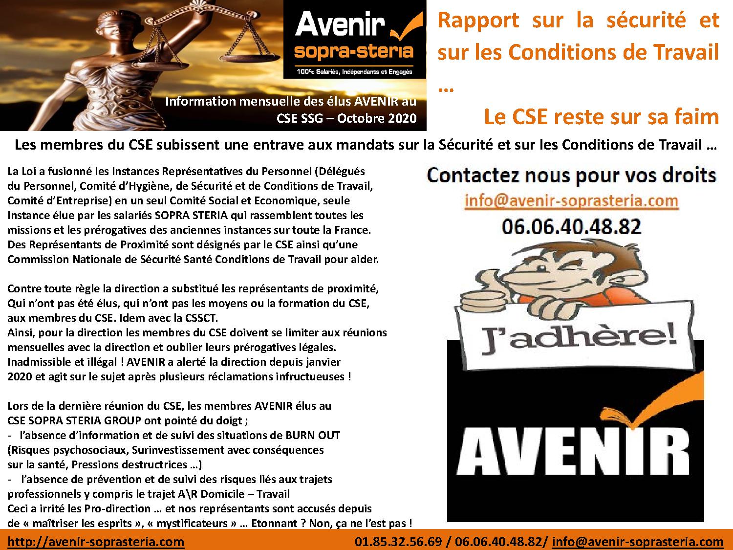 Information des élus Sopra Steria