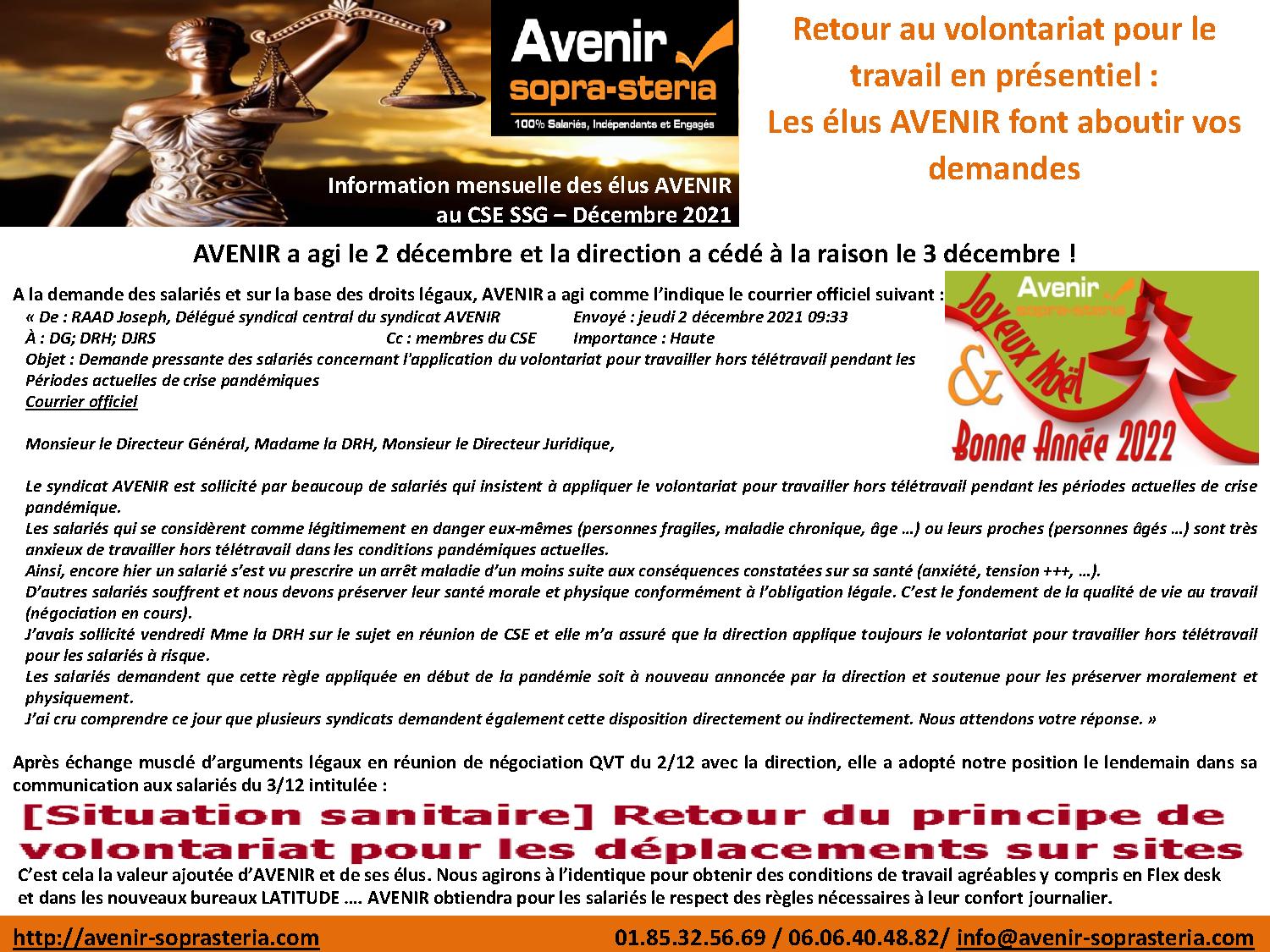 Information des elus Sopra Steria