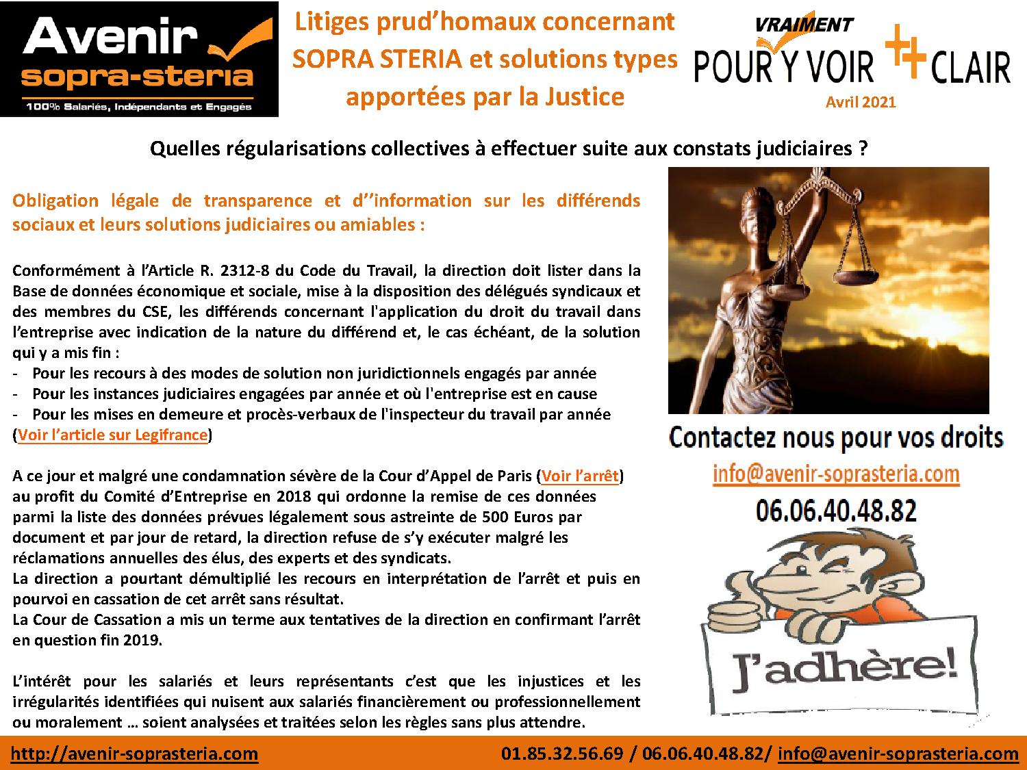 SOPRA STERIA Best Practices … pour vos droits