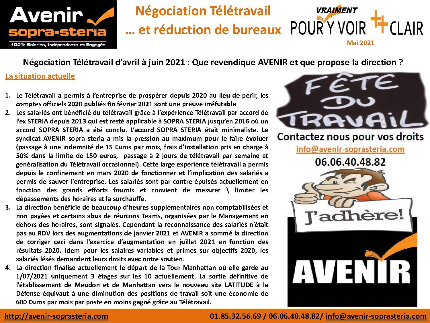 SOPRA STERIA Teletravail economie et egalite pro