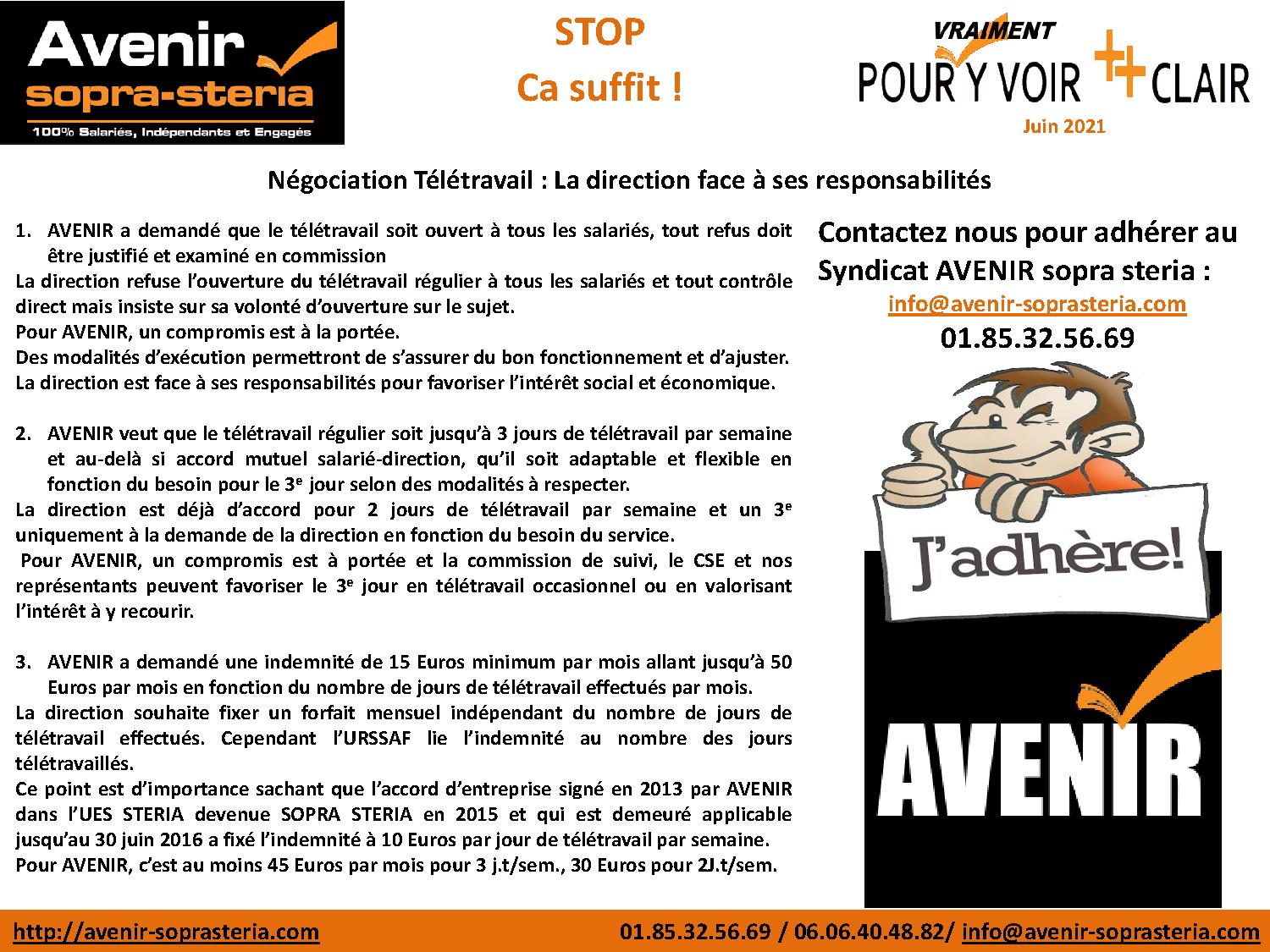SOPRA STERIA Resultats des Nego … Stop Ca suffit