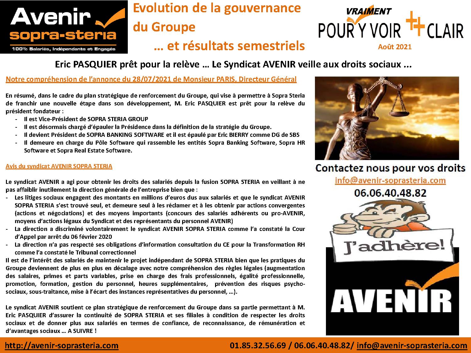 SOPRA STERIA Eric PASQUIER pret pour la releve …