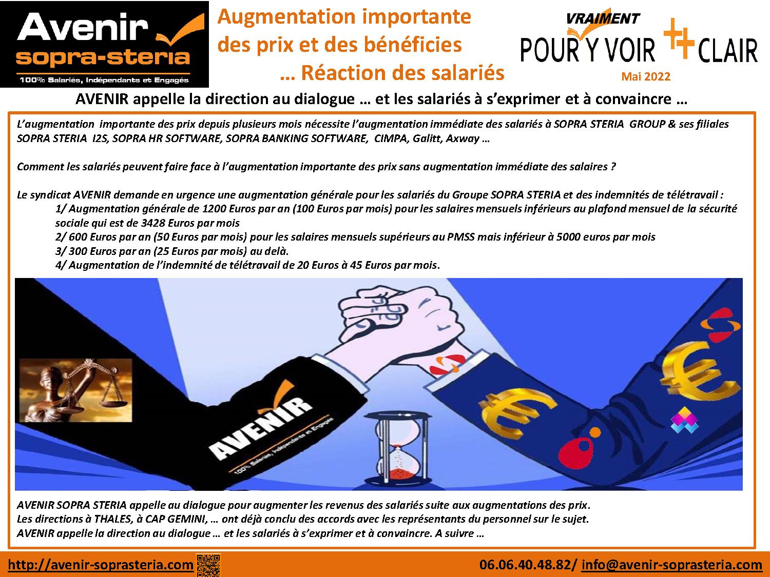 2022 mobilisation et reaction des salaries