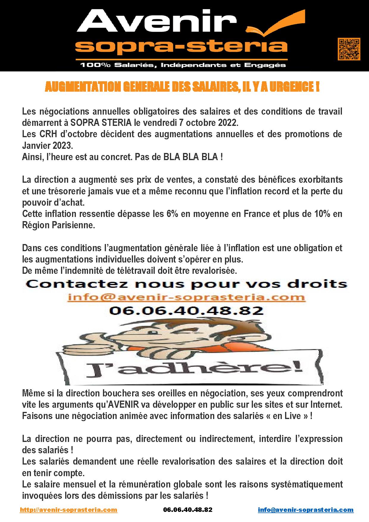 SOPRA STERIA Vers lepuisement general sauf si ...