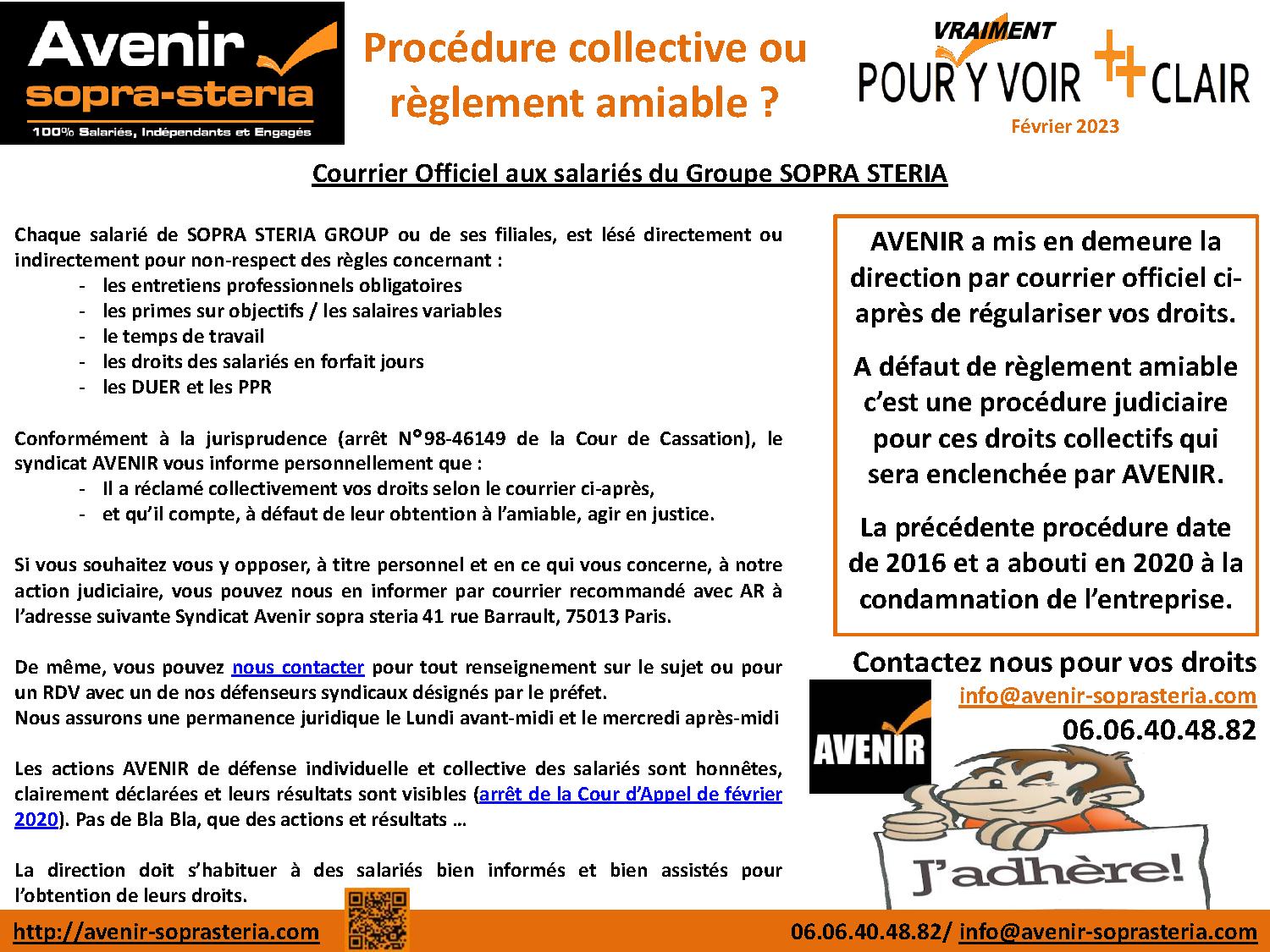 SOPRA STERIA Bcq de jugements et plus A VENIR