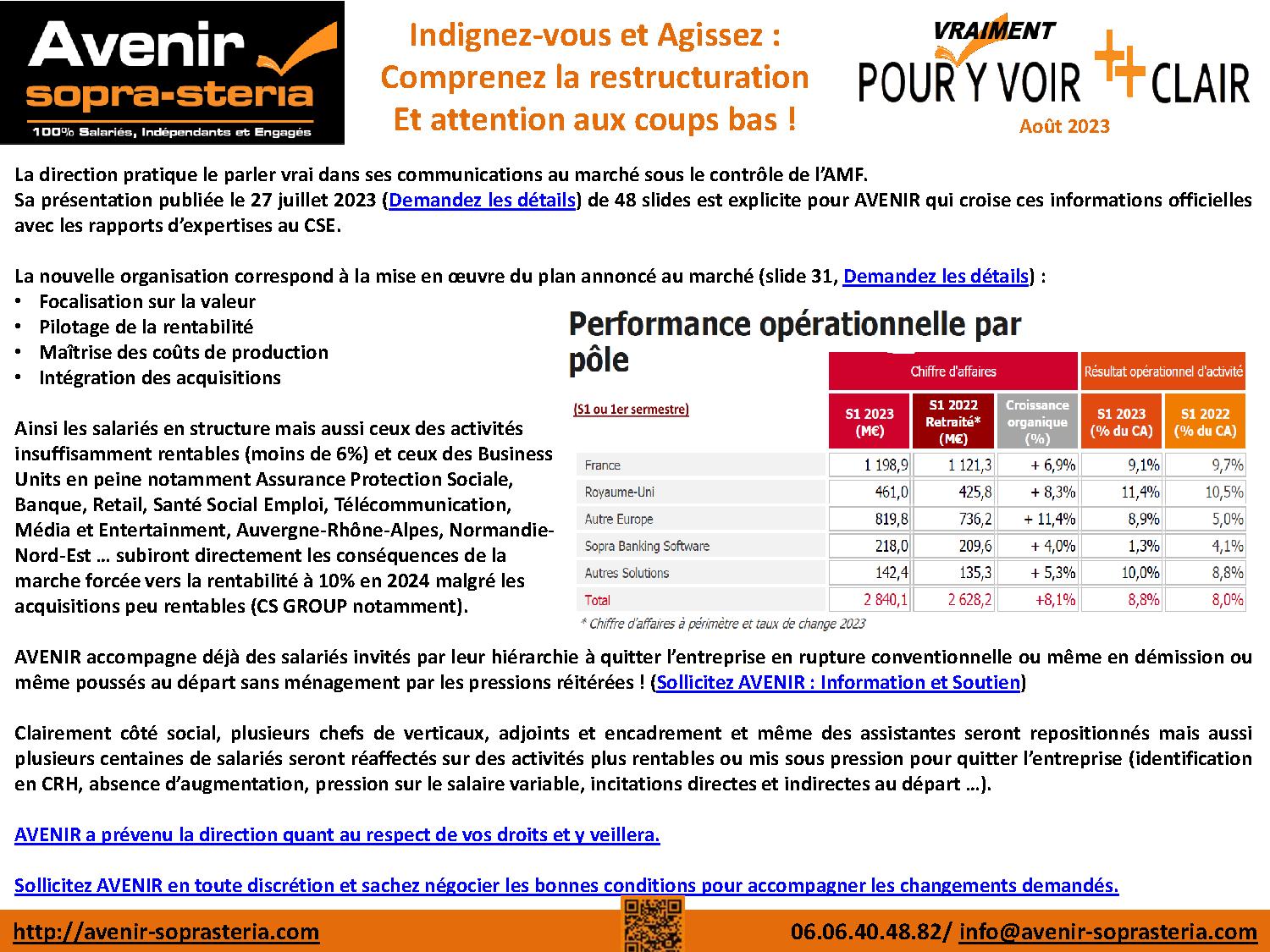 SOPRA STERIA Indignez vous … Le Pot aux Roses