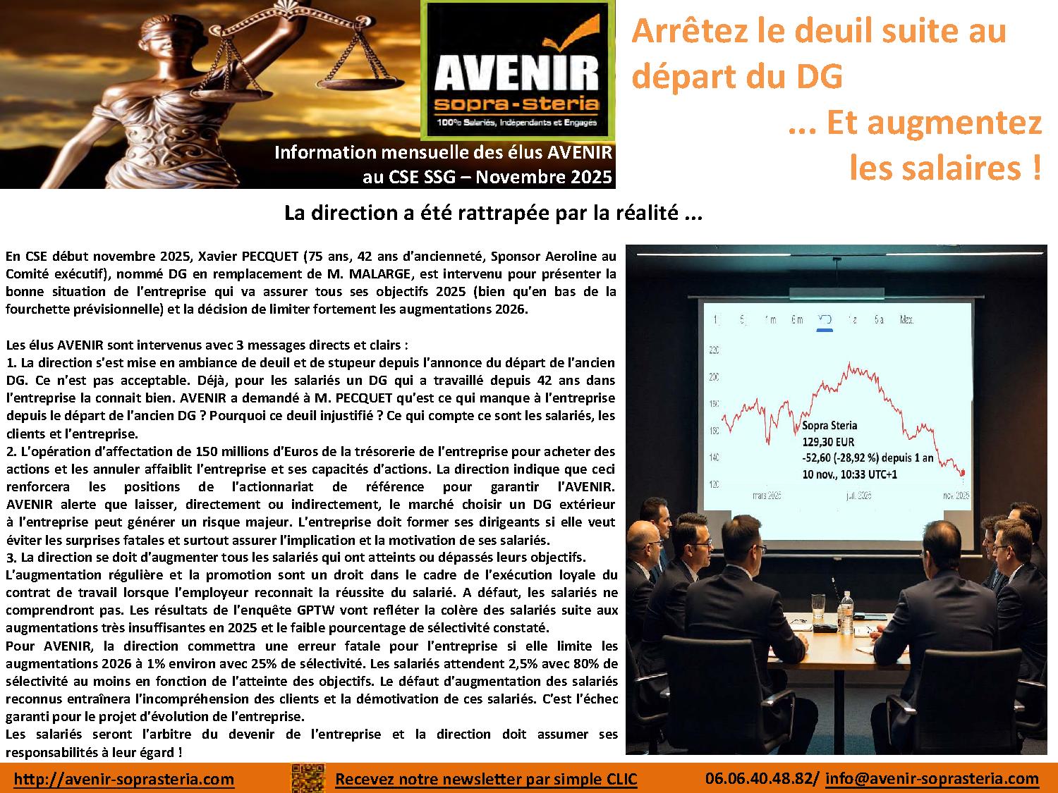 Arretez le deuil SSG nov 2025