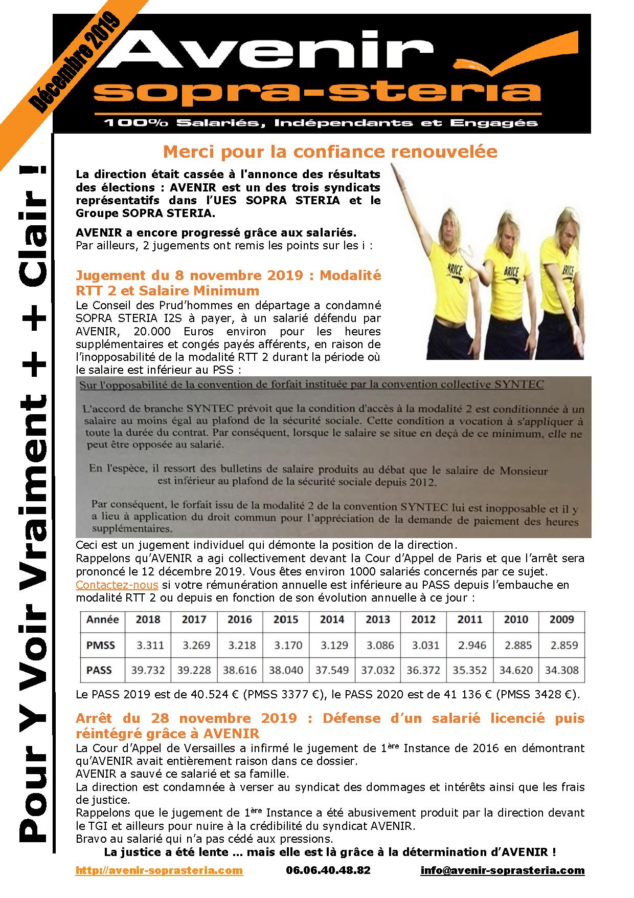Bonnes nouvelles ... a suivre