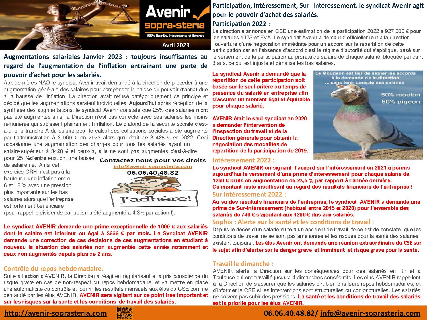 Communication mensuelle des elus au CSEE