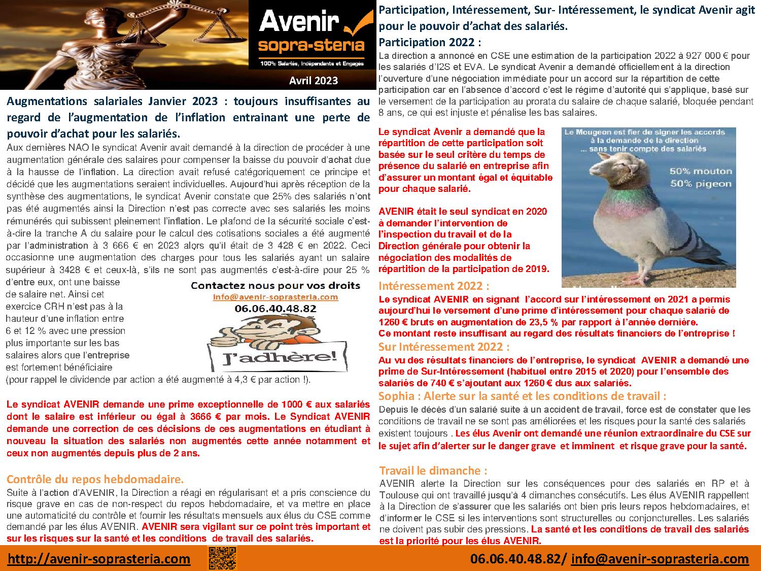 Communication mensuelle des elus au CSEE