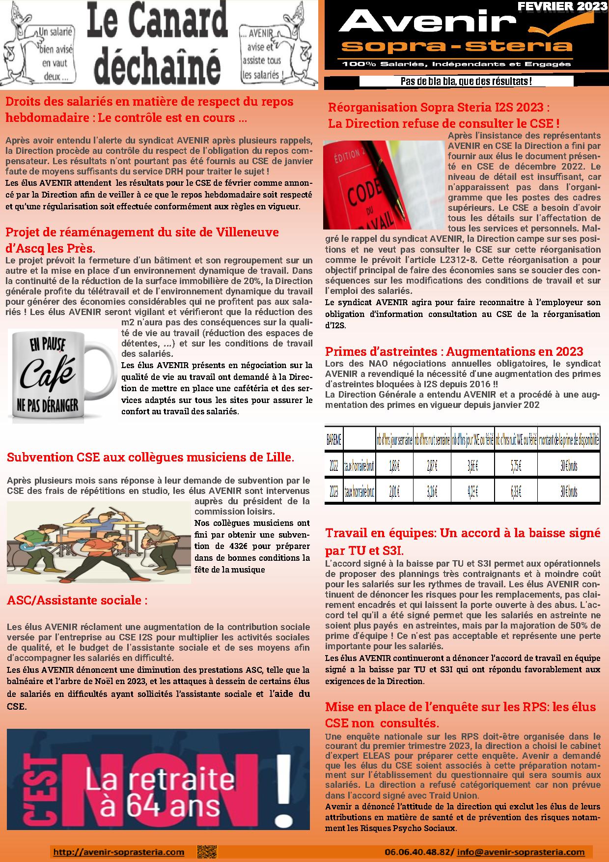 Communication mensuelle des elus au CSEE