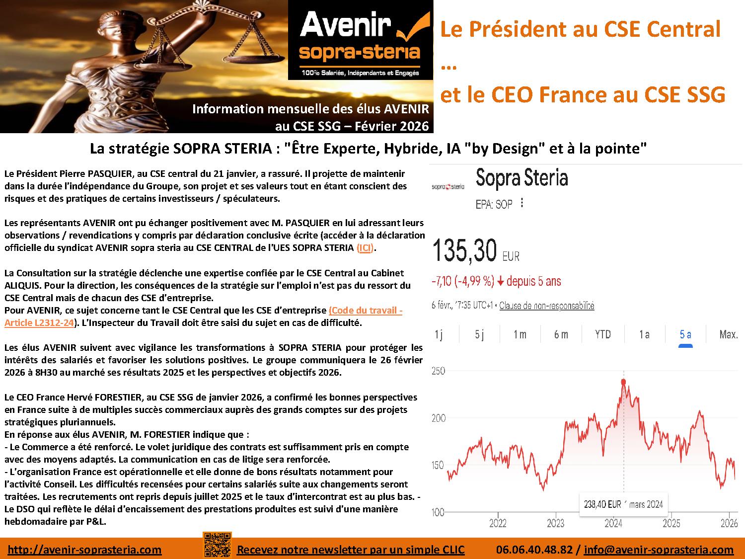Le president au CSE Central fevrier 2026