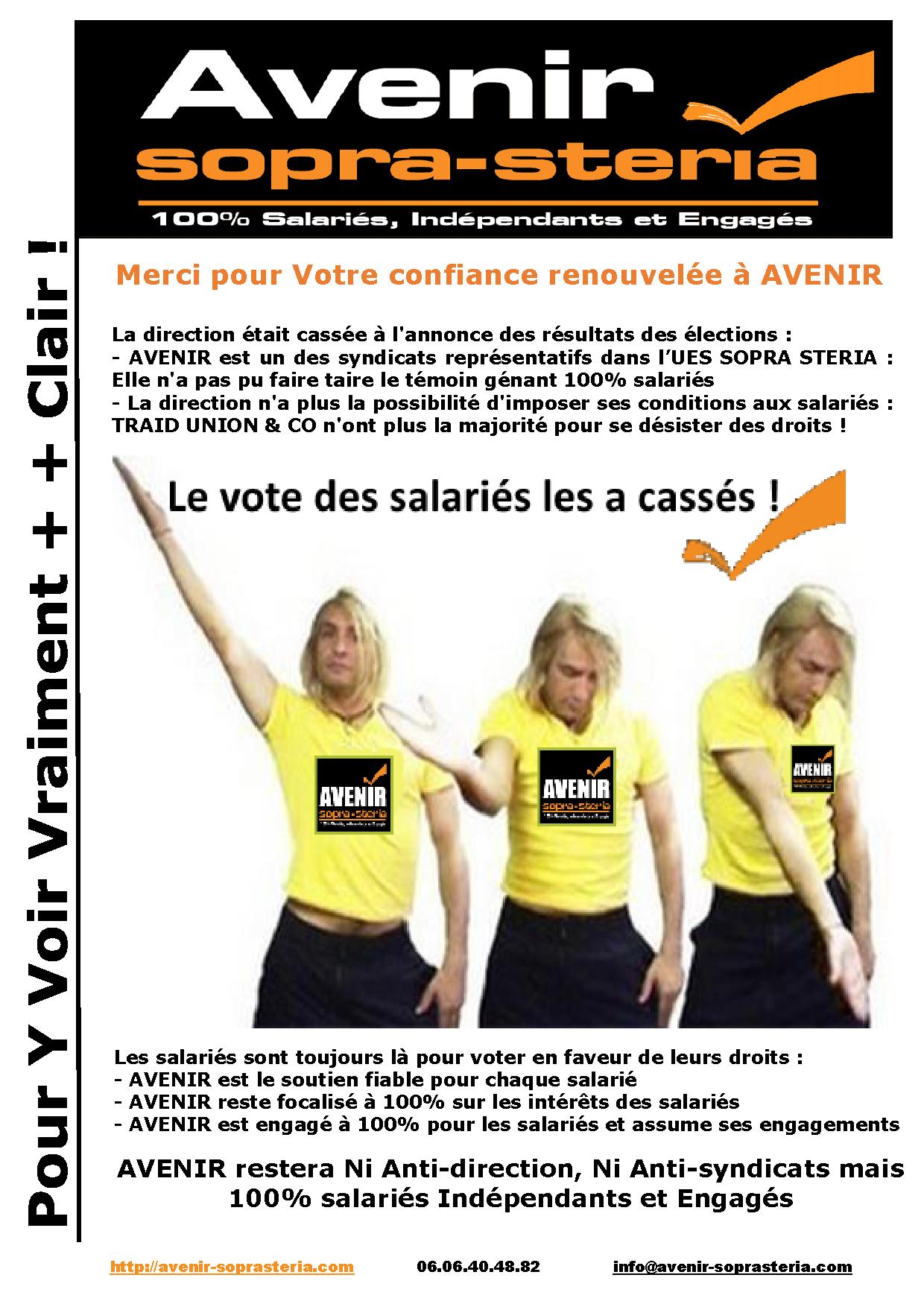 Le Vote des salaries les a casses