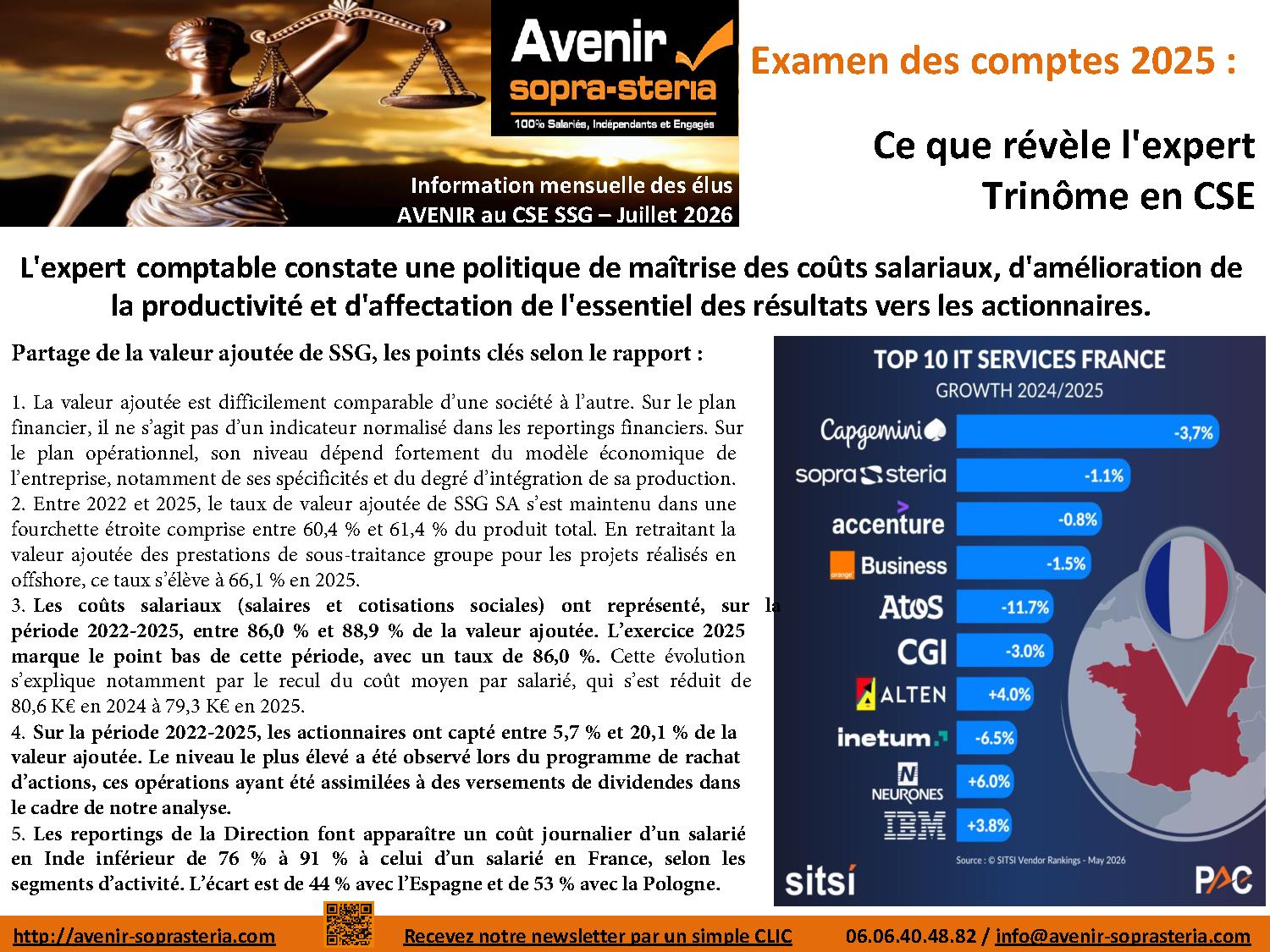 Les comptes revelent l austerite salariale appliquee