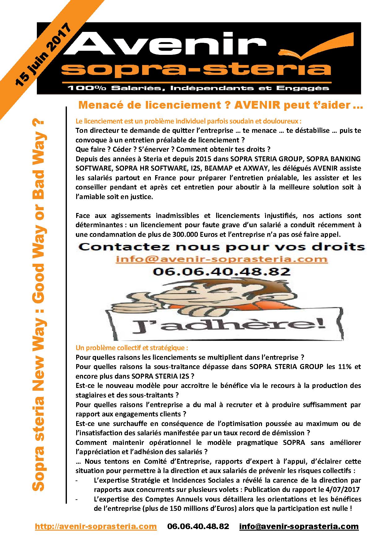 Licenciements abusifs et desillusions