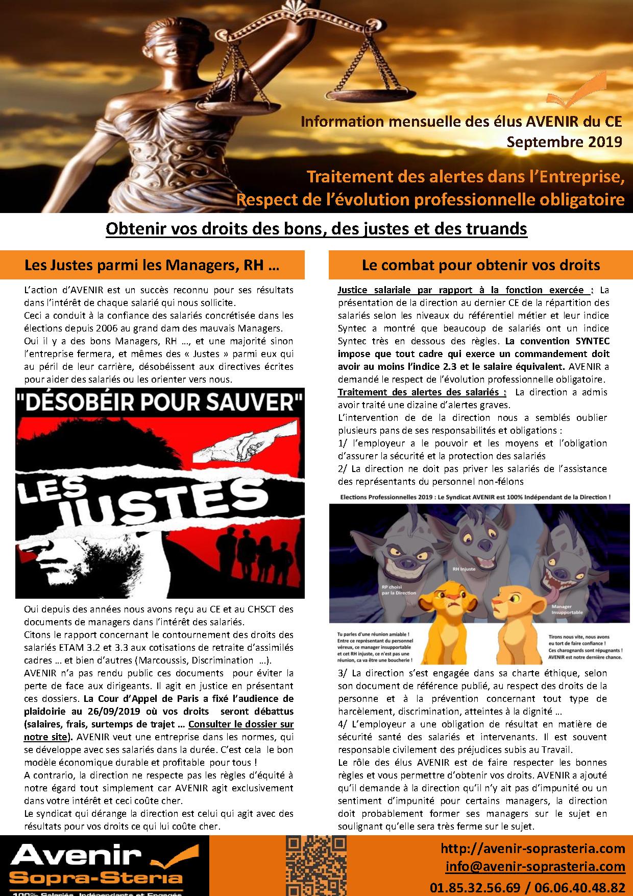 Obtenir vos droits des bons des justes et des truands
