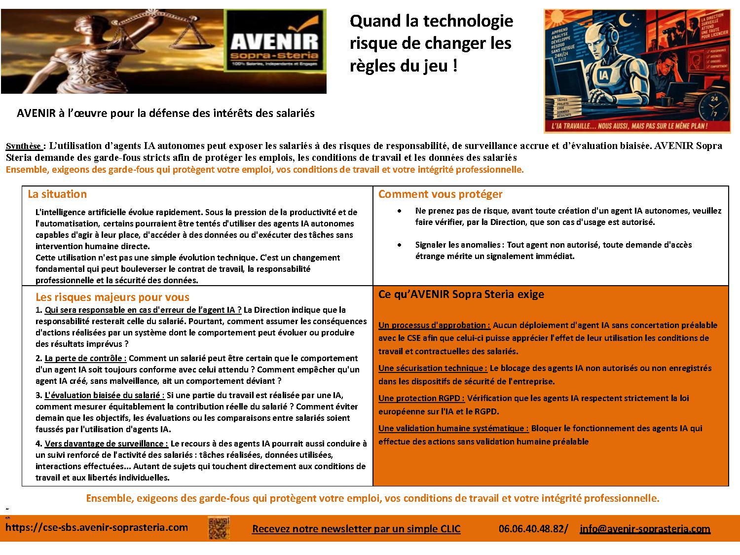 Quand la technologie risque de changer les règles du jeu