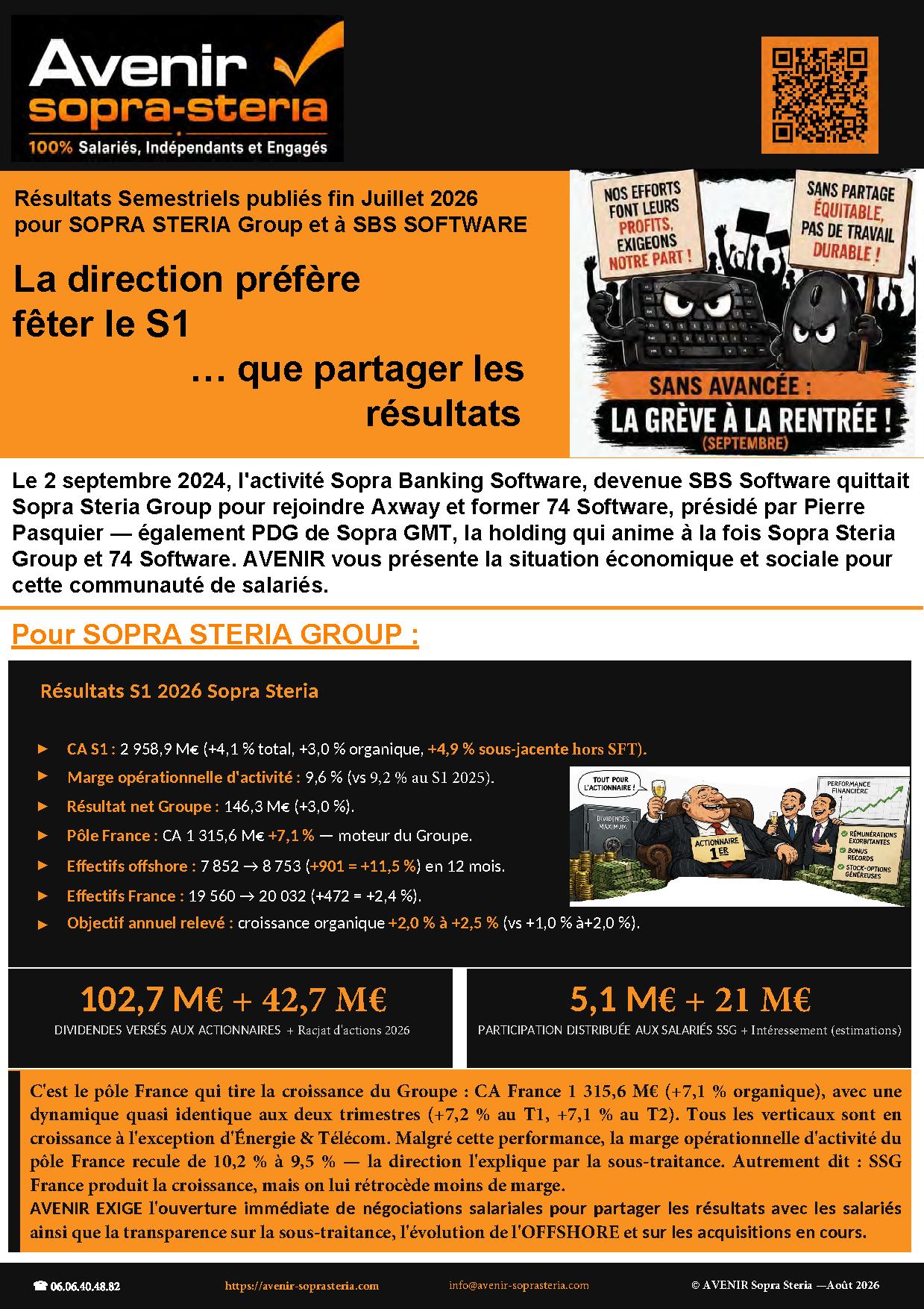 SOPRA STERIA et SBS ... à la Loupe