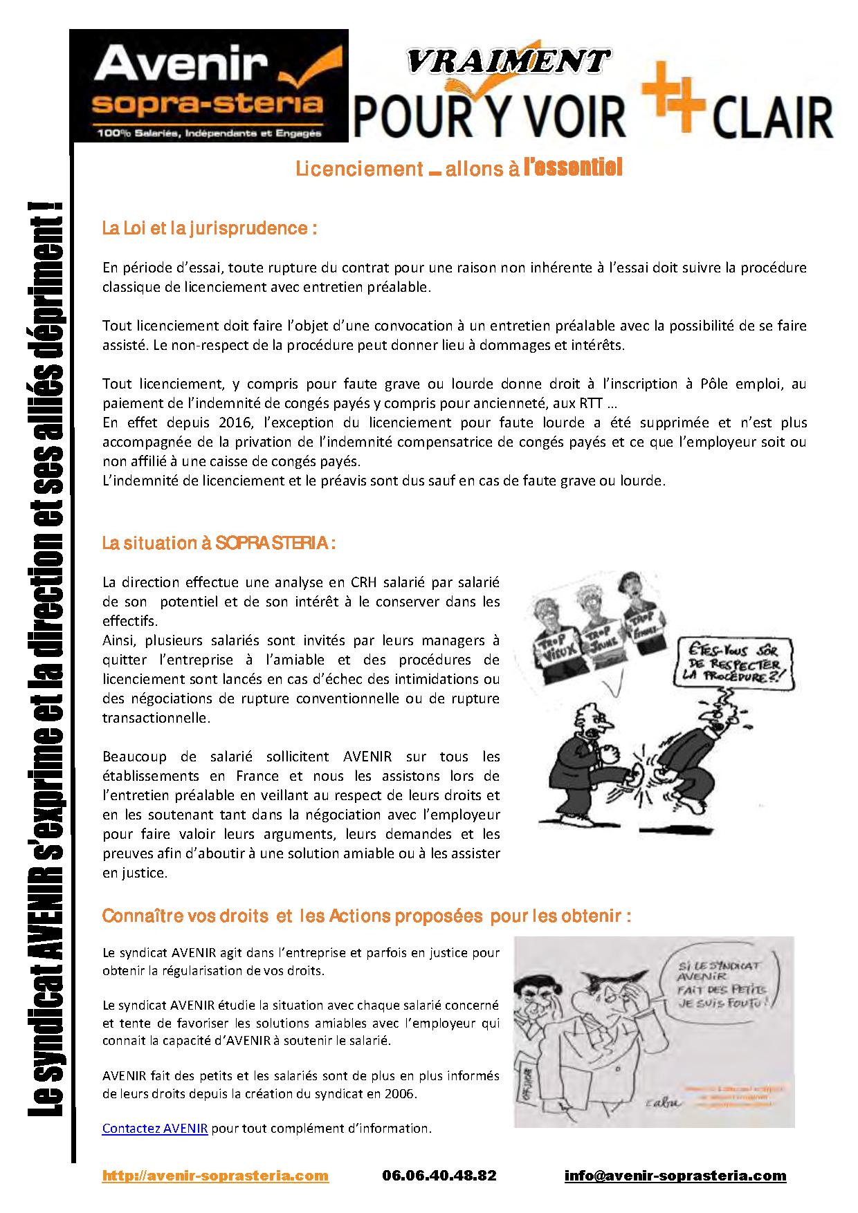 Licenciement (2)
