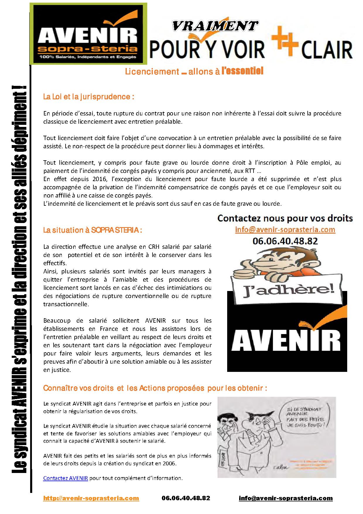 Licenciement