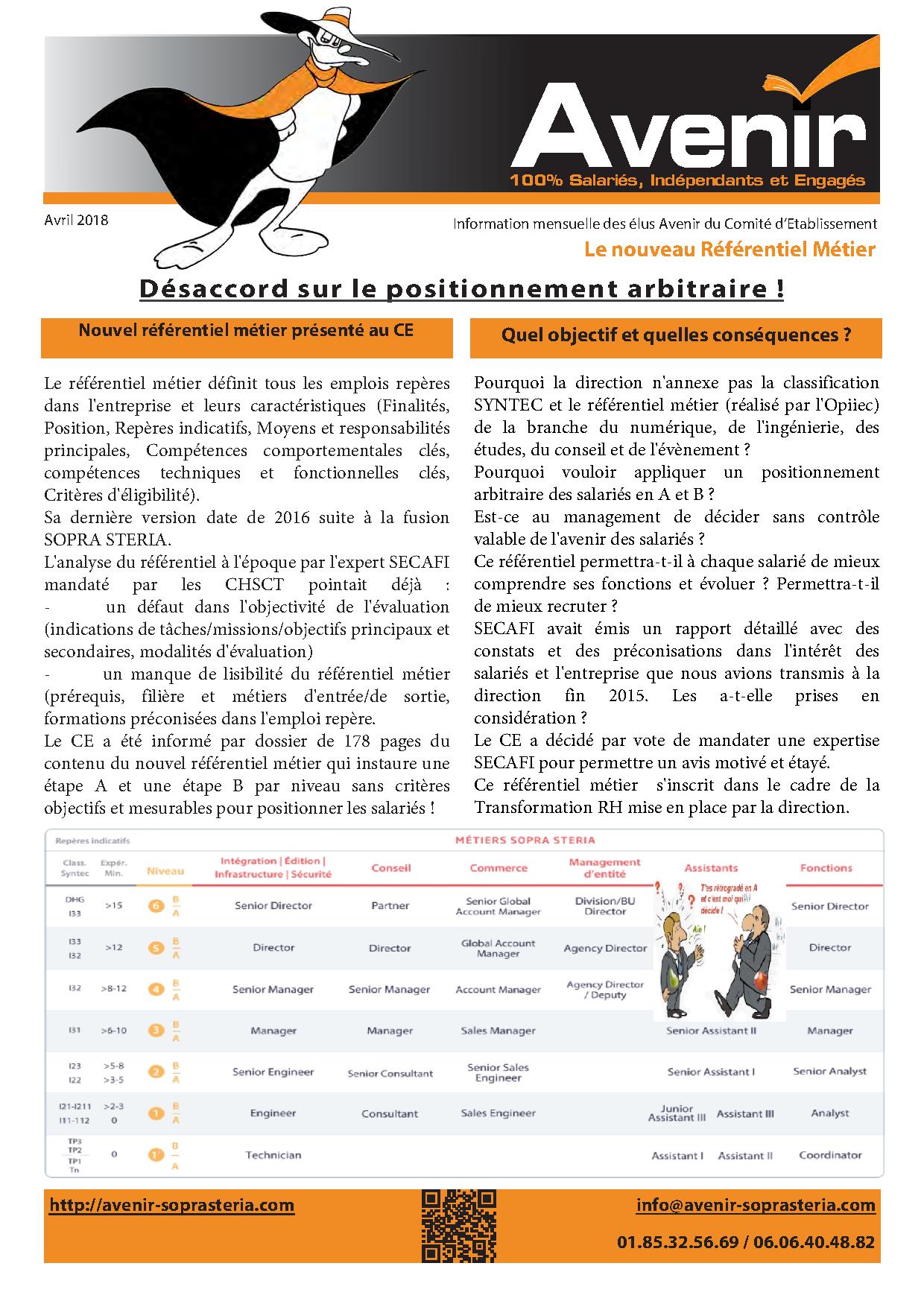 Referentiel metier